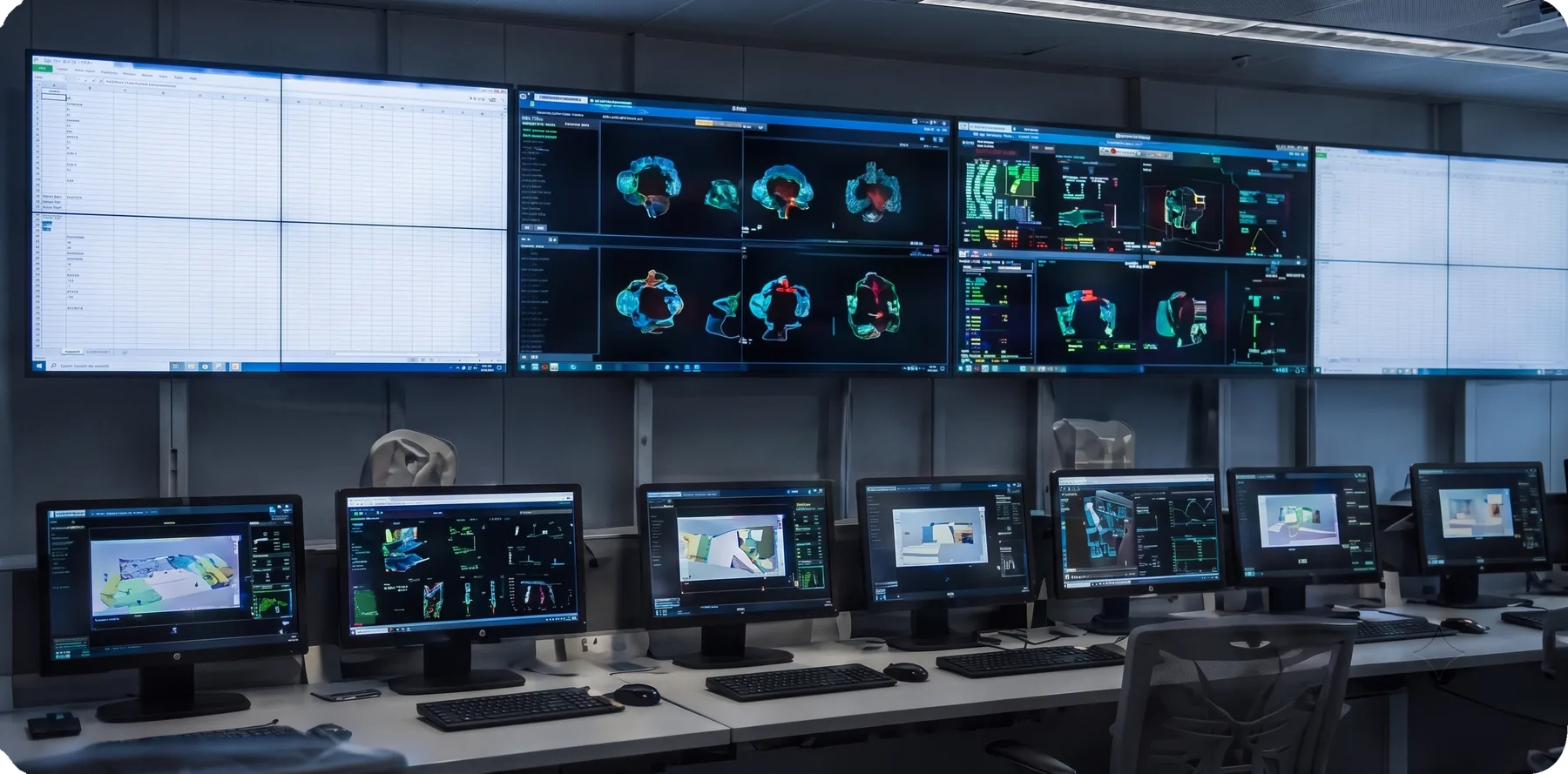 Power plant SCADA control room video wall