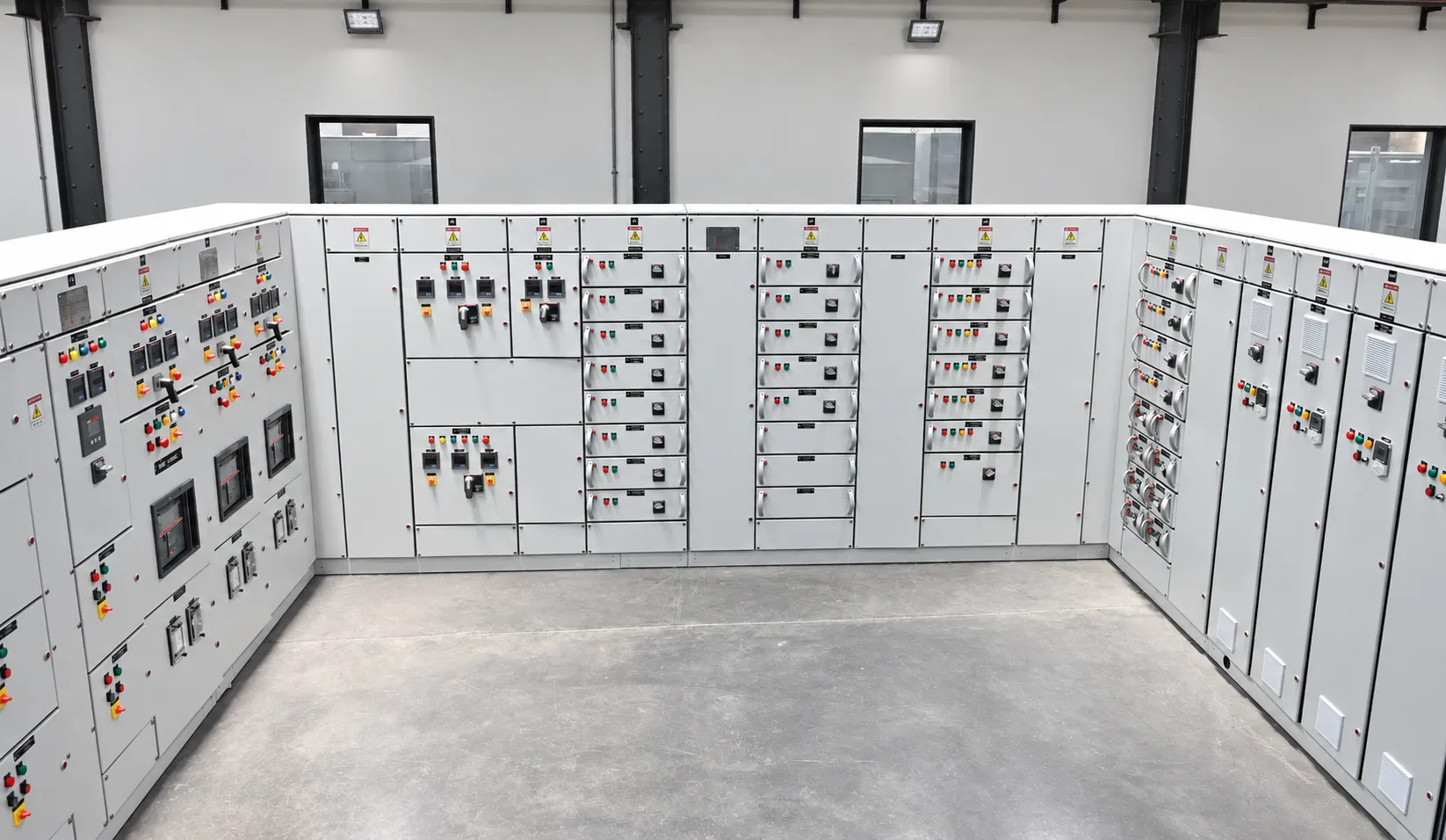 Compartmental Motor Control Center with individually accessible motor starter compartments